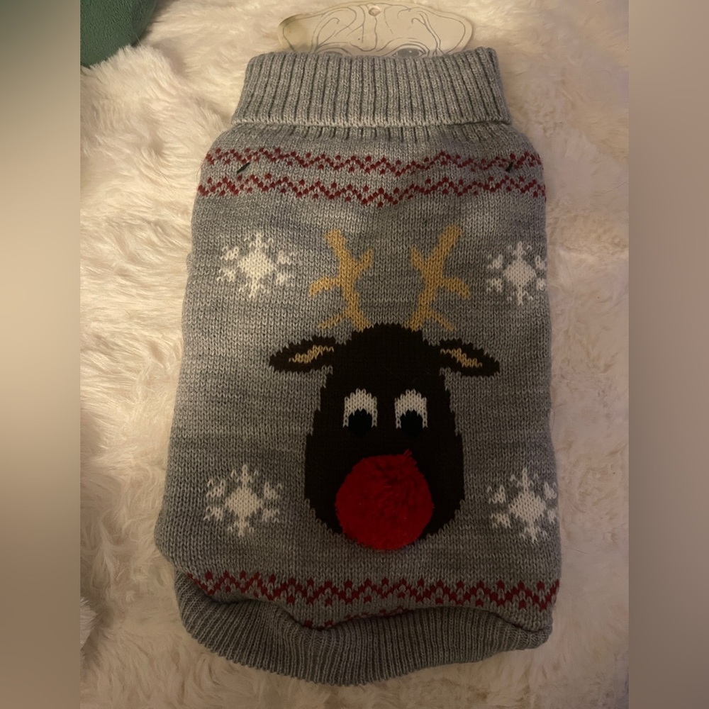 New with tags doggie holiday sweater from H&M